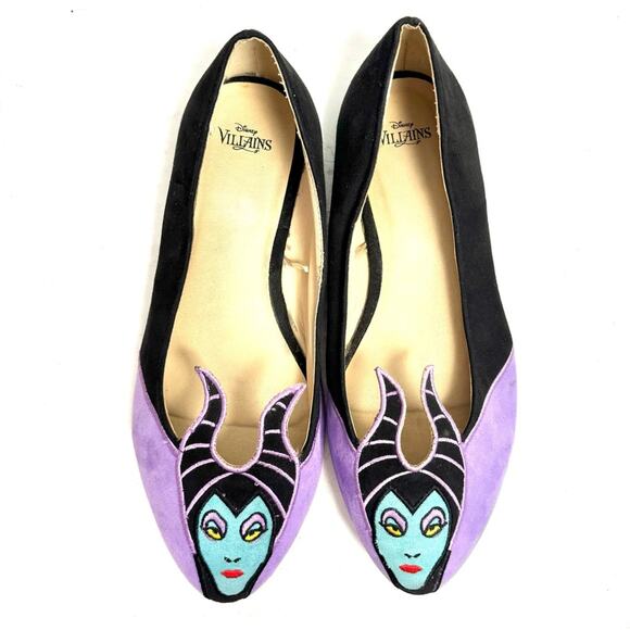 Disney Villains Sleeping Beauty Maleficent Flats Size 13 - Picture 1 of 7